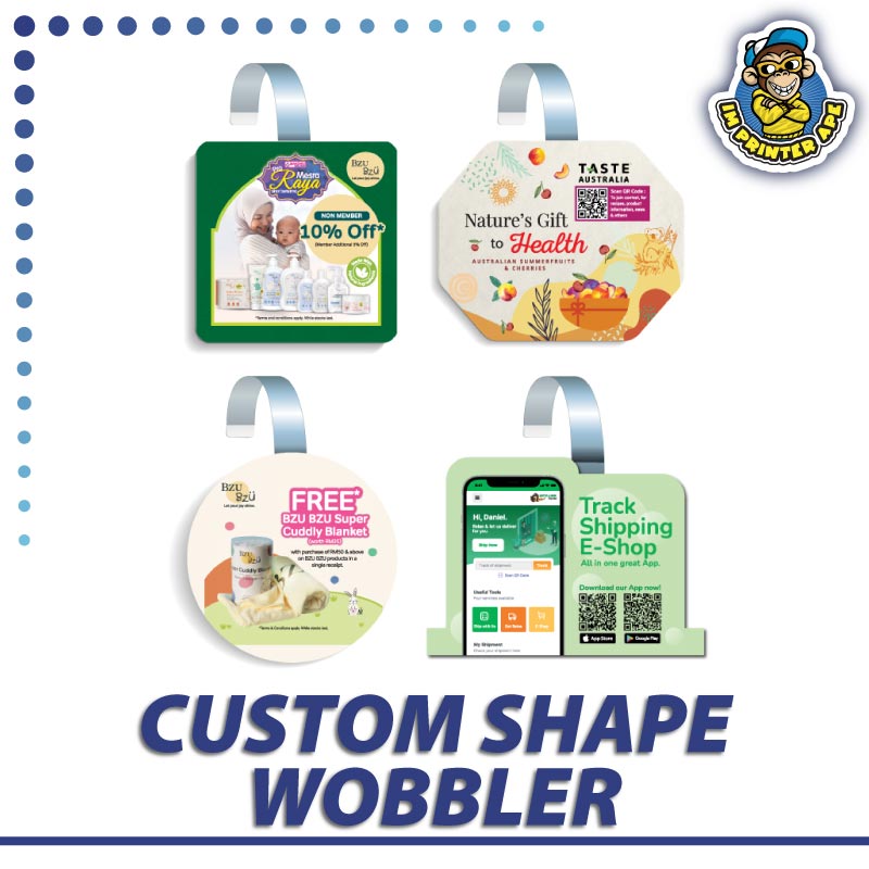 Custom Shape Shelf Wobbler