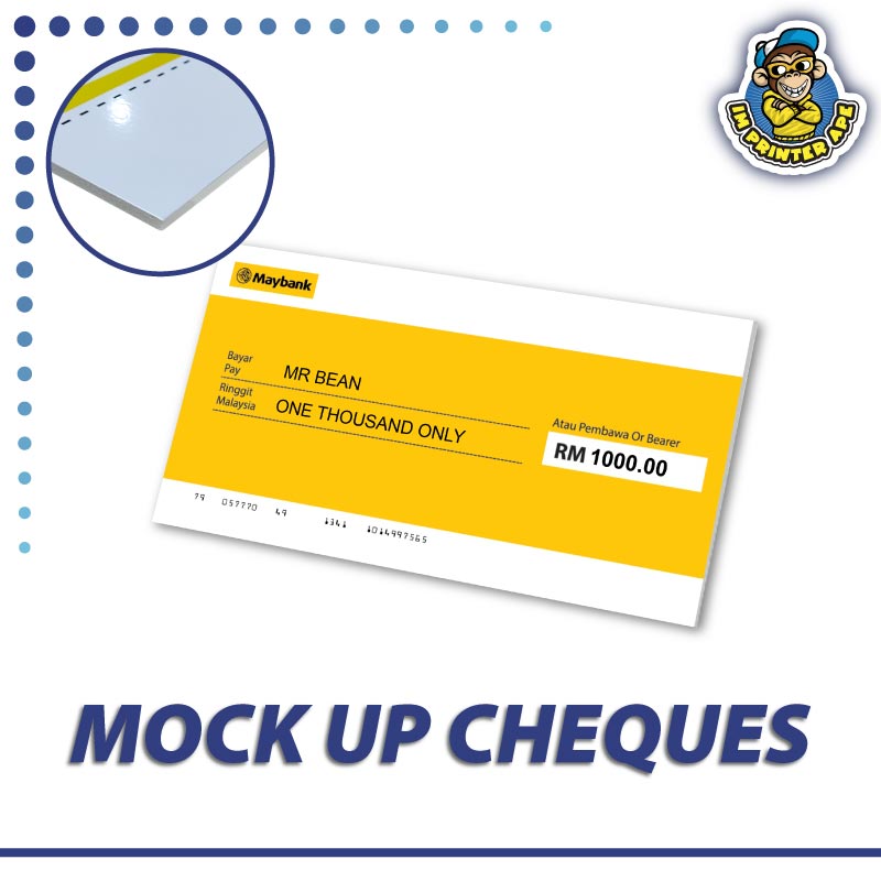 Mock Up Cheque