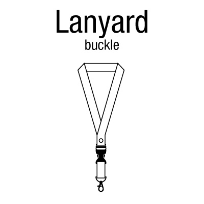 Lanyard with buckle - 20mm x 545mm