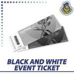 Event Ticket Black And White