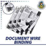 Document Wire Binding Black and White