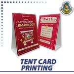 Table tent Card Printing